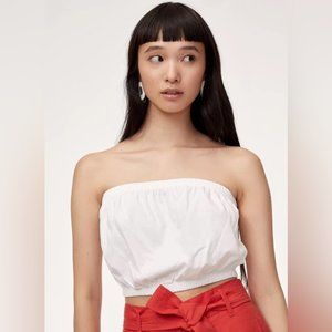 Aritzia Wilfred Natasha Tube Top White